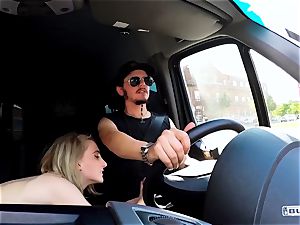 arses BUS - petite German girl humped and facialized